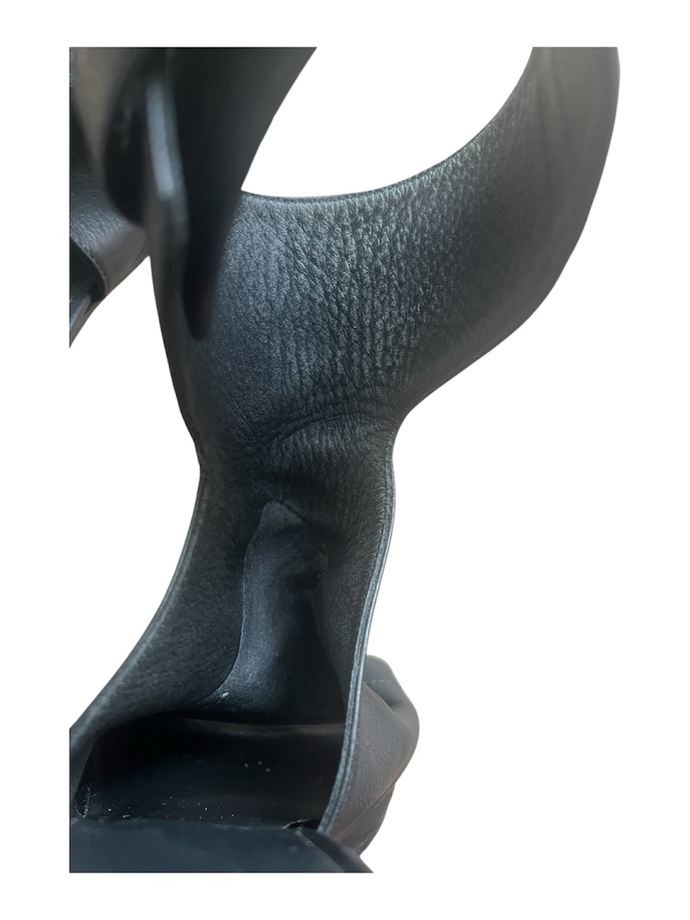 Vince Addie BLK Leather Open Toe High Heel Sandals SZ 10 Cutout Office Casual - Picture 9 of 11